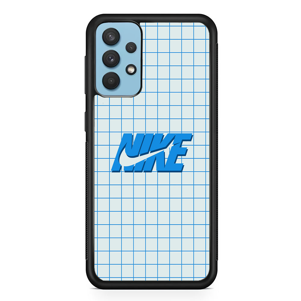 Nike Blue Square Spot Samsung Galaxy A32 Case-Xtracase