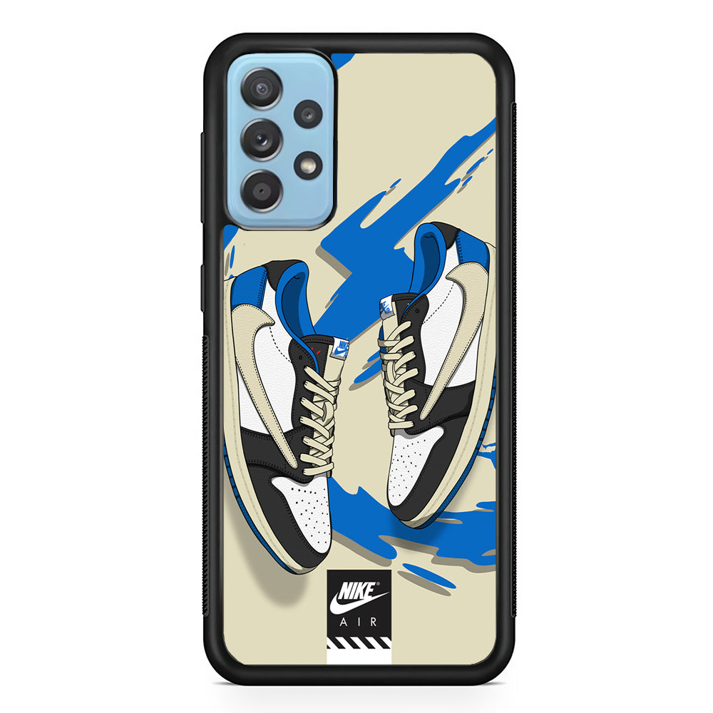 Nike Blue Whirlwind Samsung Galaxy A72 Case-Xtracase