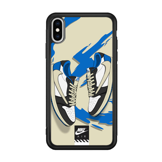 Nike Blue Whirlwind iPhone X Case-Xtracase