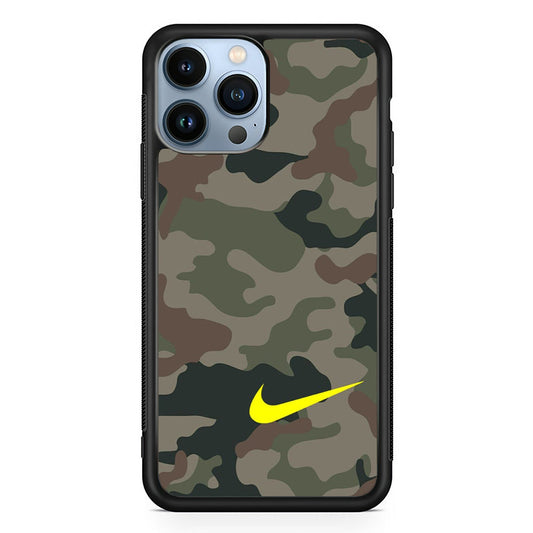Nike Camo Yellow Alert iPhone 14 Pro Case-Xtracase