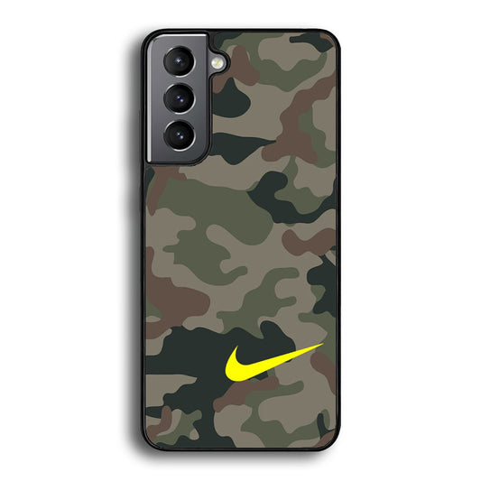 Nike Camo Yellow Alert Samsung Galaxy S21 Case-Xtracase