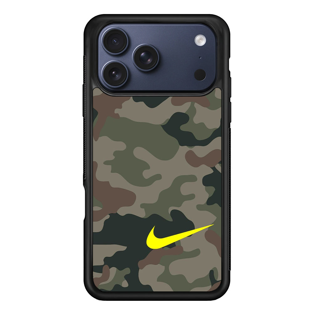 Nike Camo Yellow Alert iPhone 17 Pro Case - Xtracase