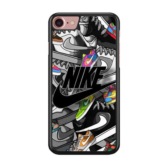 Nike Collection Shoes Black Logo iPhone 8 Case-Xtracase