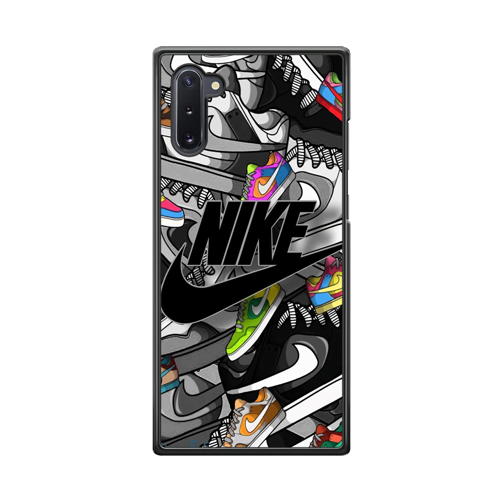 Nike Collection Shoes Black Logo Samsung Galaxy Note 10 Case-Xtracase