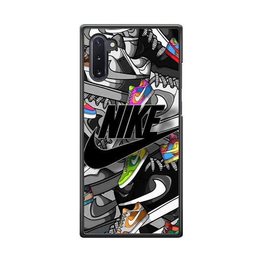 Nike Collection Shoes Black Logo Samsung Galaxy Note 10 Case-Xtracase
