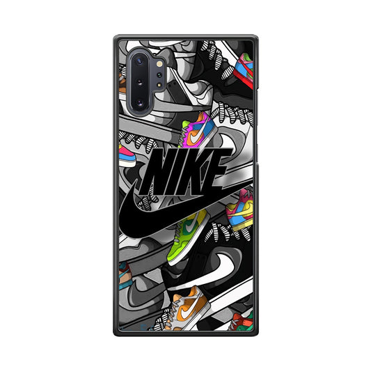 Nike Collection Shoes Black Logo Samsung Galaxy Note 10 Plus Case-Xtracase