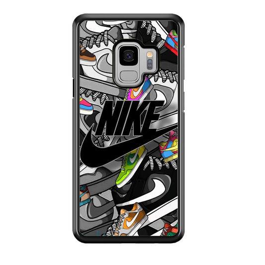 Nike Collection Shoes Black Logo Samsung Galaxy S9 Case-Xtracase
