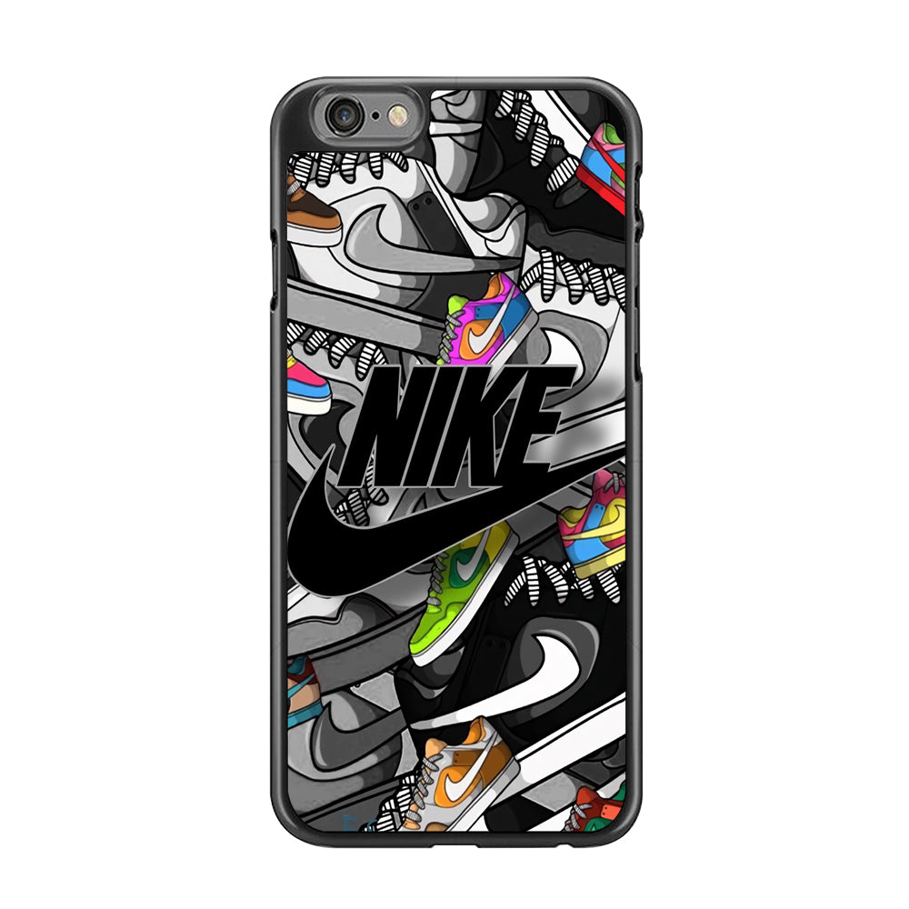 Nike Collection Shoes Black Logo iPhone 6 | 6s Case-Xtracase