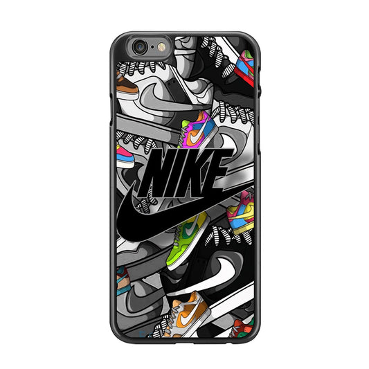 Nike Collection Shoes Black Logo iPhone 6 | 6s Case-Xtracase