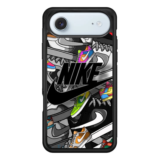 Nike Collection Shoes Black Logo iPhone 17 Air Case - Xtracase