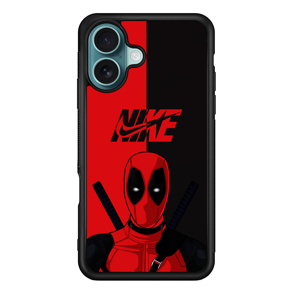 Nike Deadpool Red Grey iPhone 16 Plus Case - Xtracase