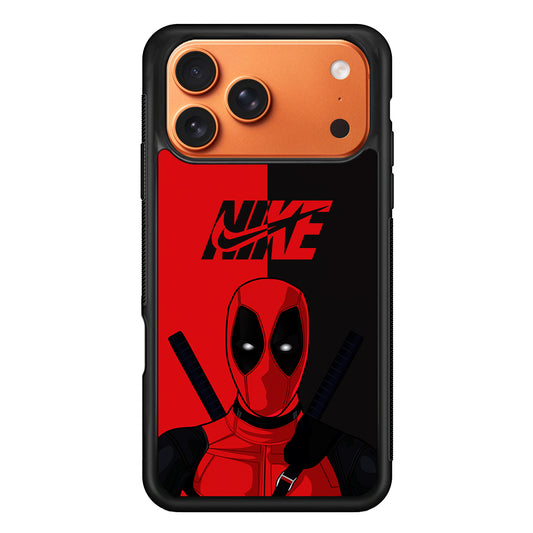 Nike Deadpool Red Grey iPhone 17 Pro Max Case