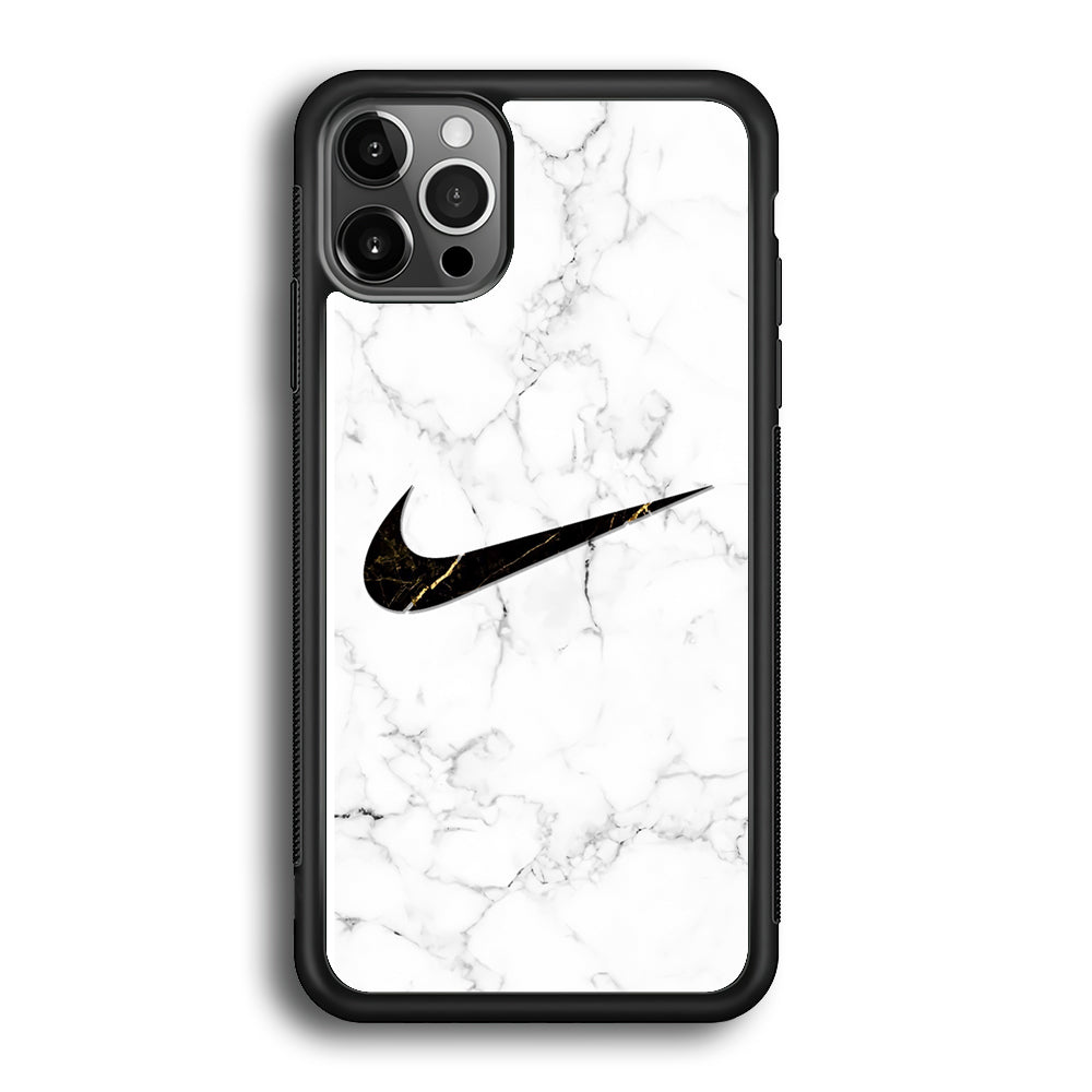 Nike Gold Line in Marble iPhone 12 Pro Case-Xtracase