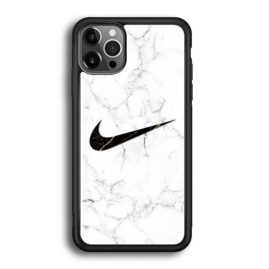 Nike Gold Line in Marble iPhone 12 Pro Case-Xtracase