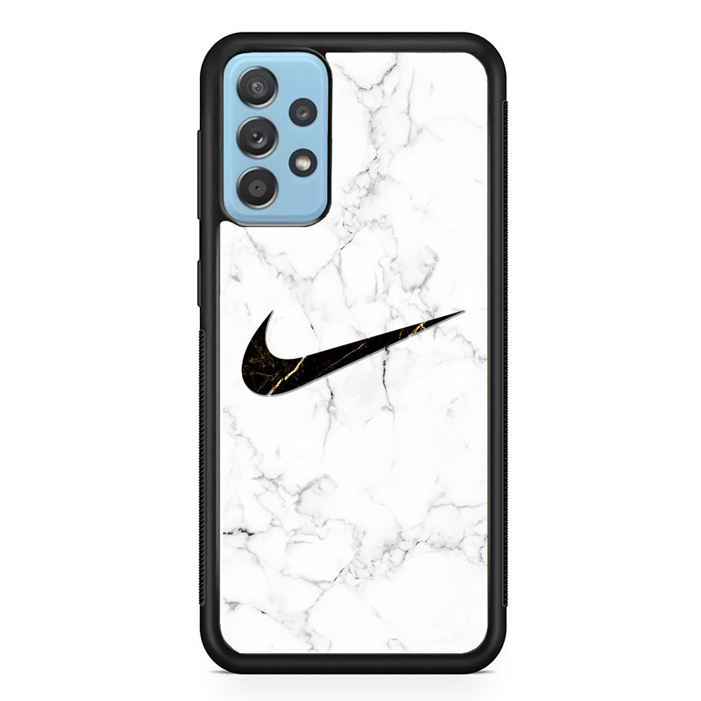Nike Gold Line in Marble Samsung Galaxy A72 Case-Xtracase