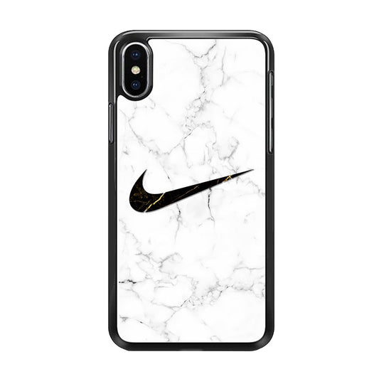 Nike Gold Line in Marble iPhone Xs Case-Xtracase