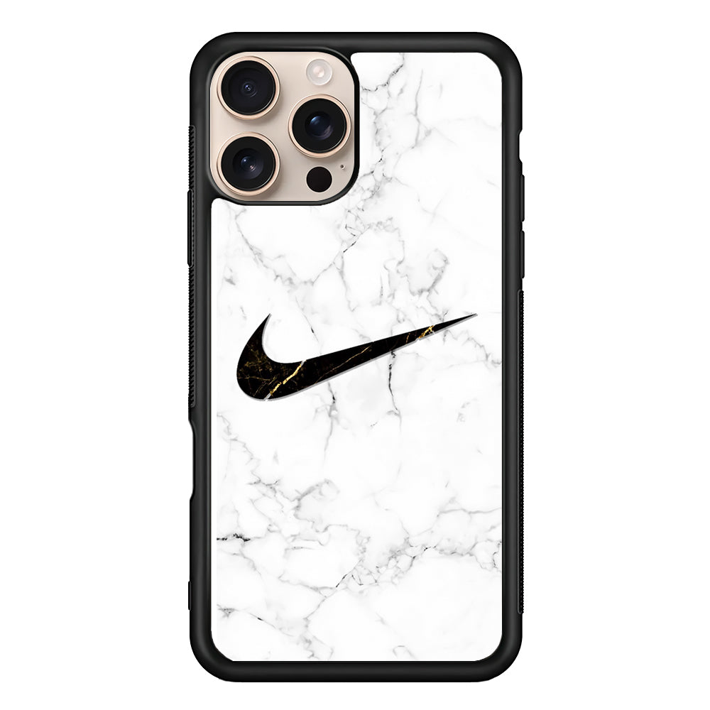 Nike Gold Line in Marble iPhone 16 Pro Max Case - Xtracase