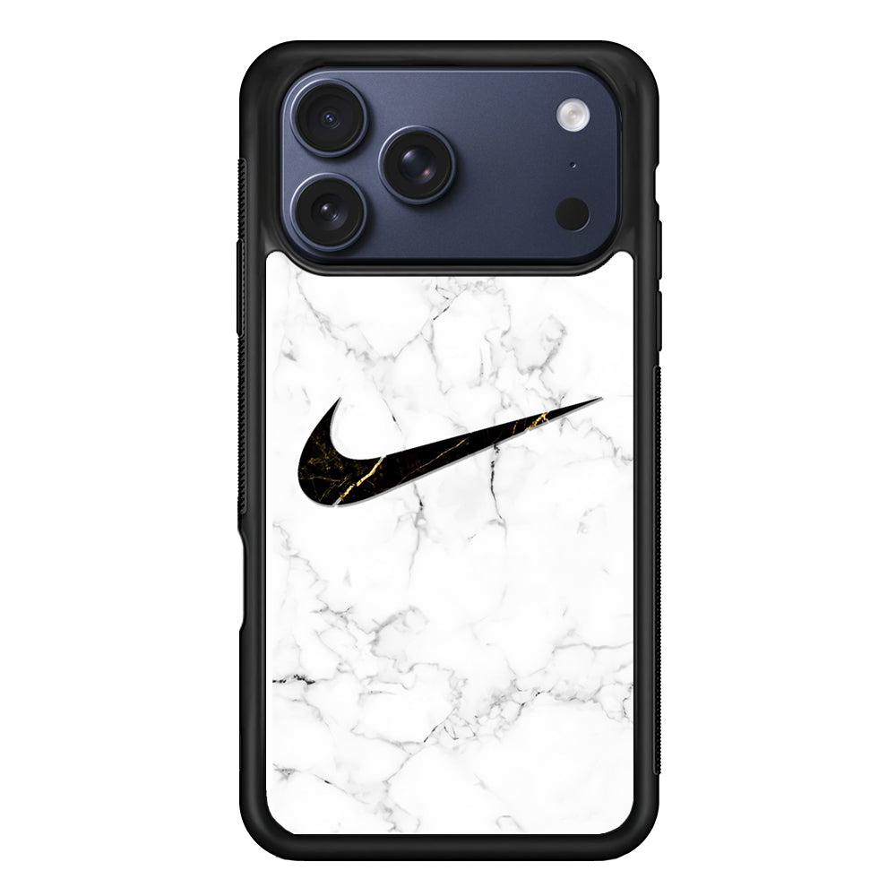 Nike Gold Line in Marble iPhone 17 Pro Case - Xtracase