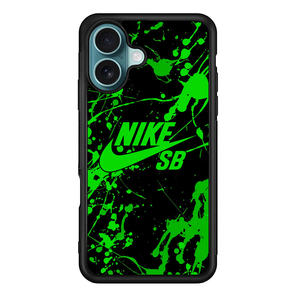Nike Green Paint Splash iPhone 16 Plus Case - Xtracase