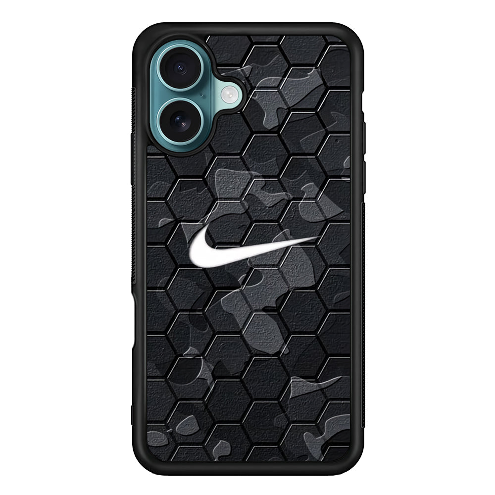 Nike Hexagon Pattern Camo iPhone 16 Case - Xtracase