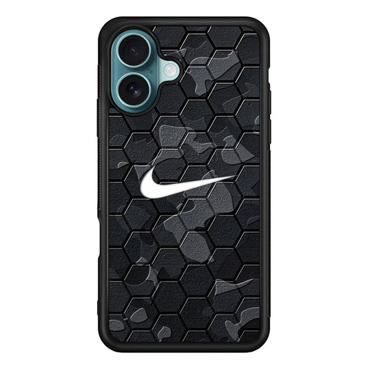 Nike Hexagon Pattern Camo iPhone 16 Case - Xtracase
