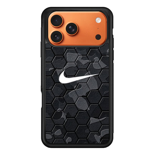 Nike Hexagon Pattern Camo iPhone 17 Pro Max Case