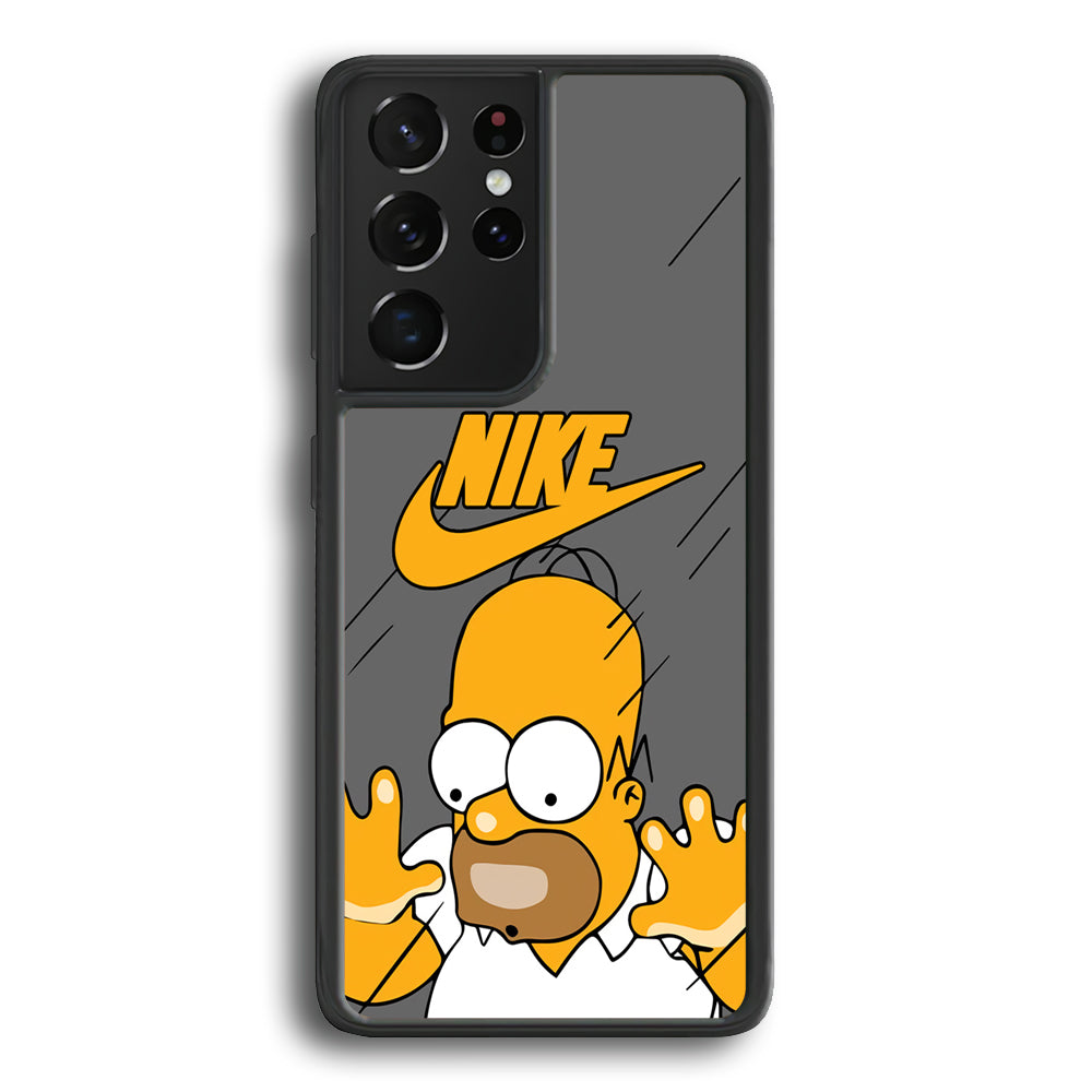 Nike Homer Simpson Character Samsung Galaxy S21 Ultra Case-Xtracase
