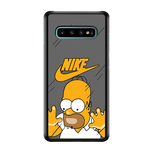 Nike Homer Simpson Character Samsung Galaxy S10 Plus Case-Xtracase