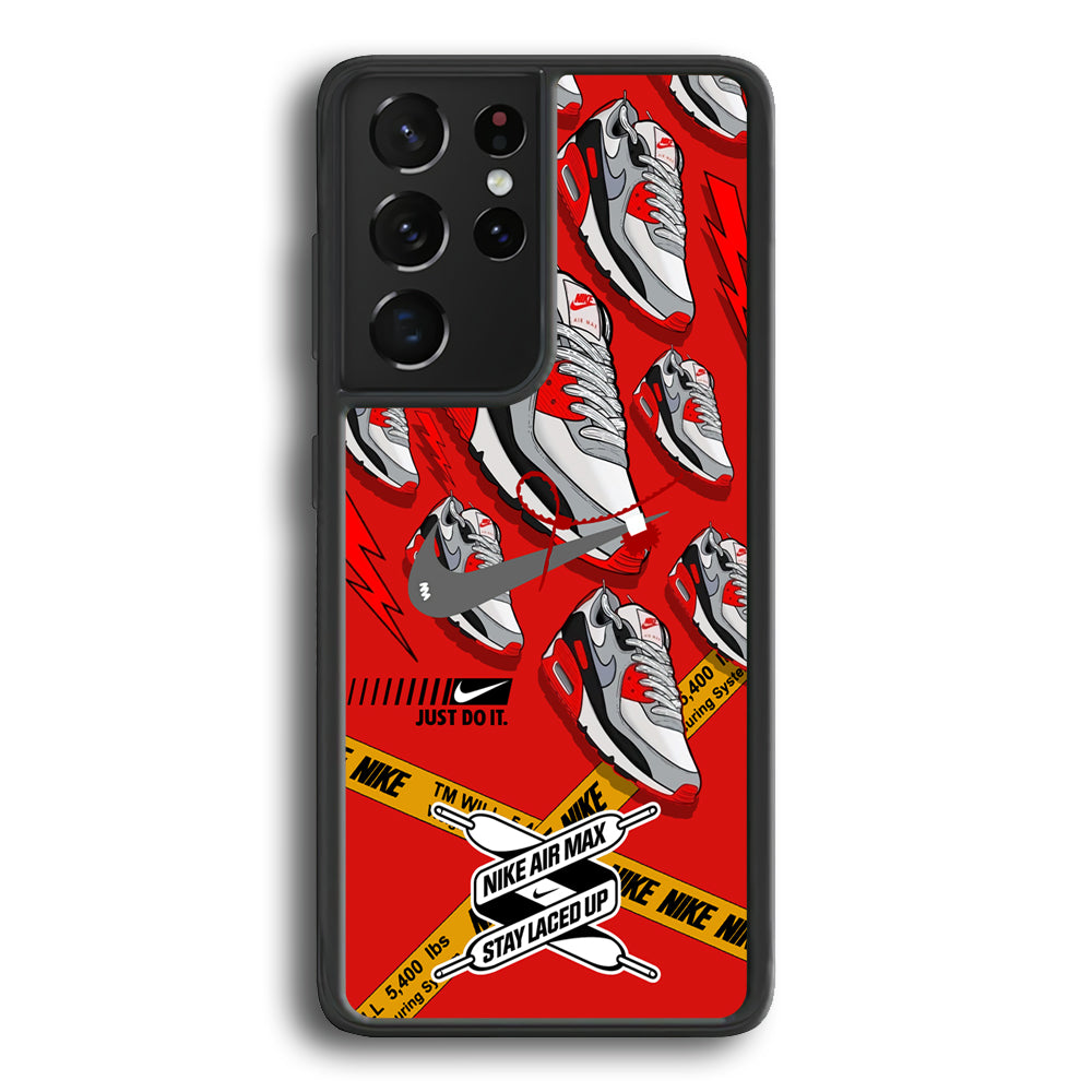 Nike Laced Up The Shoes Samsung Galaxy S21 Ultra Case-Xtracase