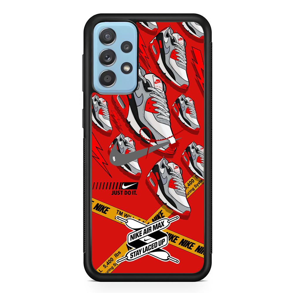 Nike Laced Up The Shoes Samsung Galaxy A72 Case-Xtracase