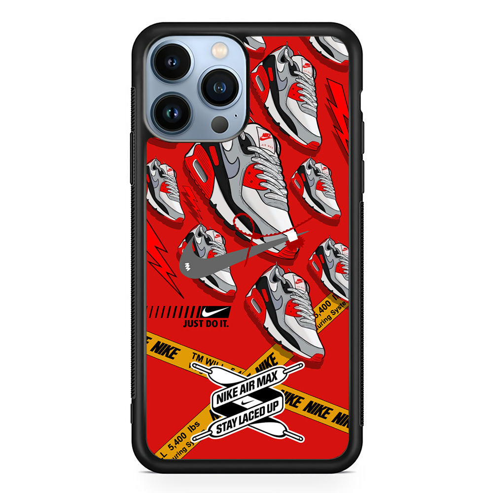 Nike Laced Up The Shoes iPhone 15 Pro Case-Xtracase