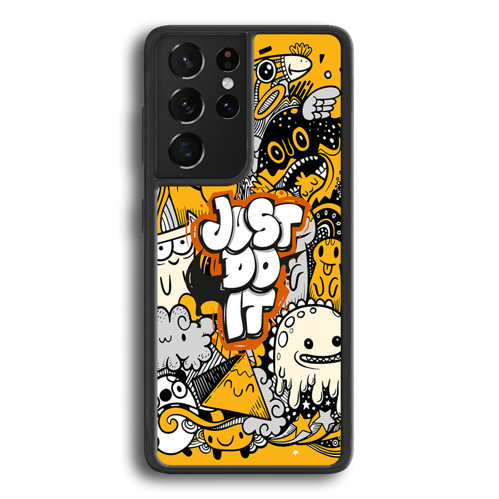 Nike Make Smile with Doodle Samsung Galaxy S21 Ultra Case-Xtracase