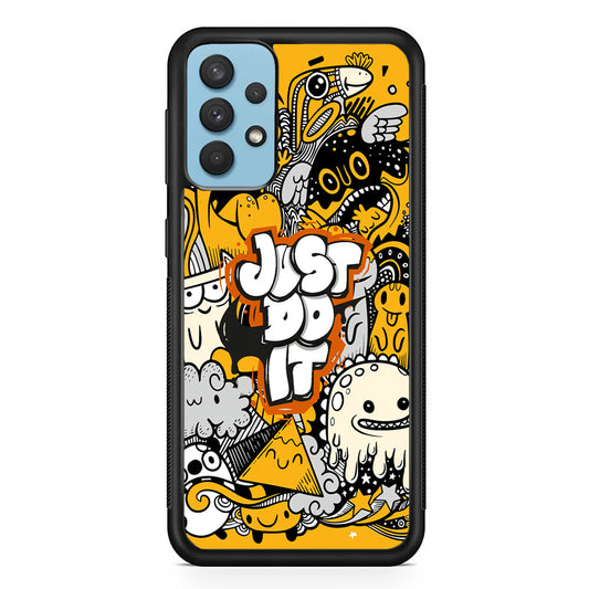 Nike Make Smile with Doodle Samsung Galaxy A32 Case-Xtracase