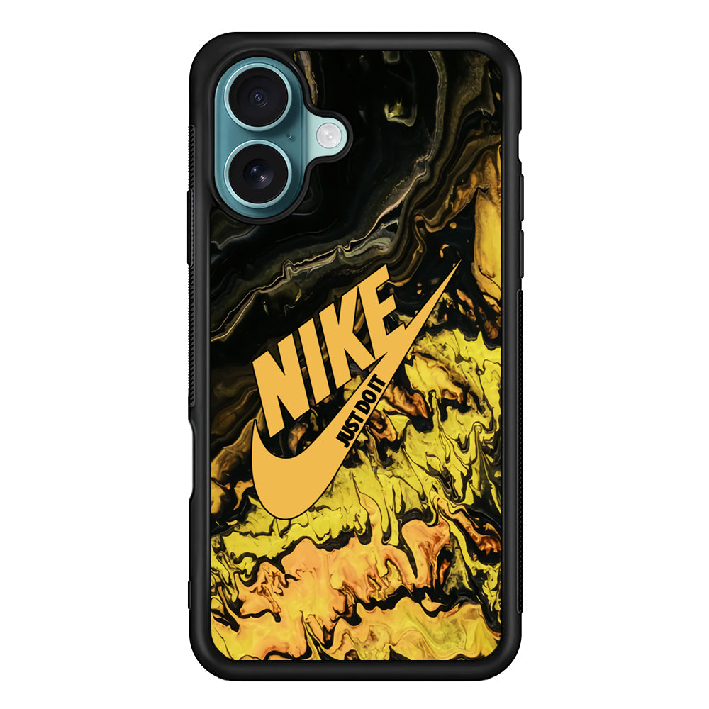 Nike Marble Yellow Liquid iPhone 17 Case - Xtracase