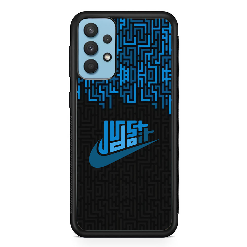 Nike Matrix of Ocean Samsung Galaxy A32 Case-Xtracase