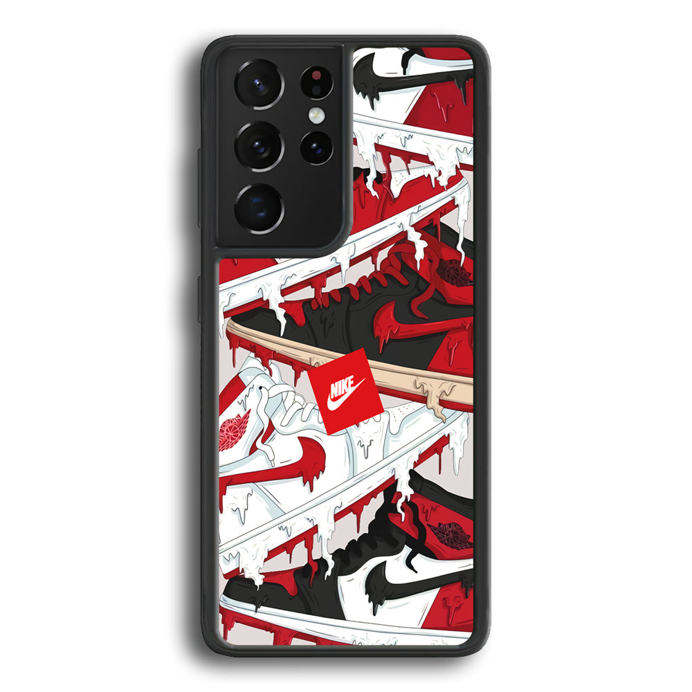 Nike Melt and Drip Samsung Galaxy S21 Ultra Case-Xtracase