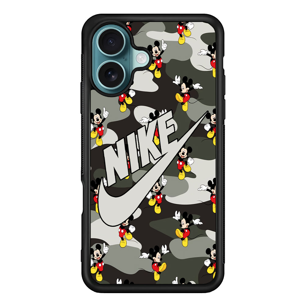 Nike Mickey Camo iPhone 16 Plus Case - Xtracase