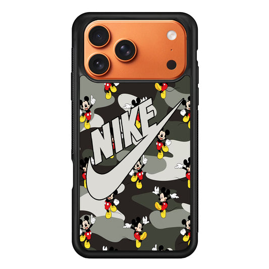 Nike Mickey Camo iPhone 17 Pro Max Case