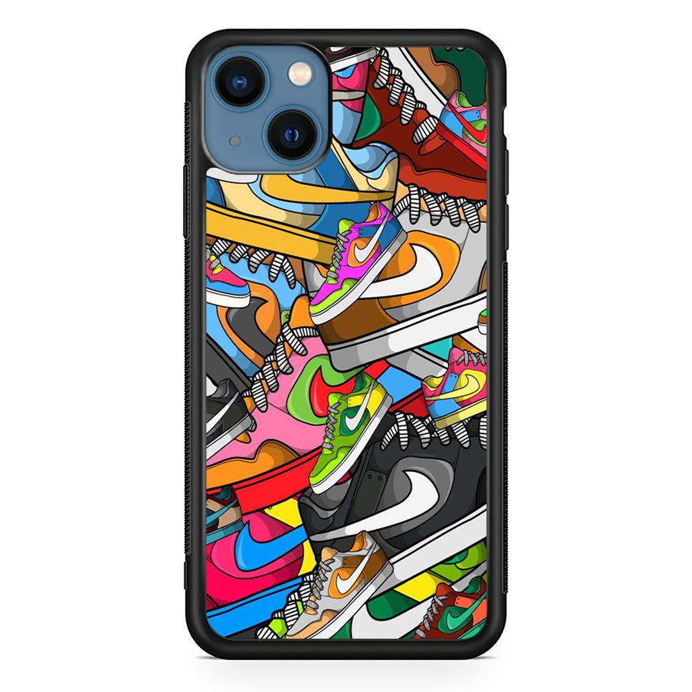 Nike Mix Shoes iPhone 14 Case-Xtracase