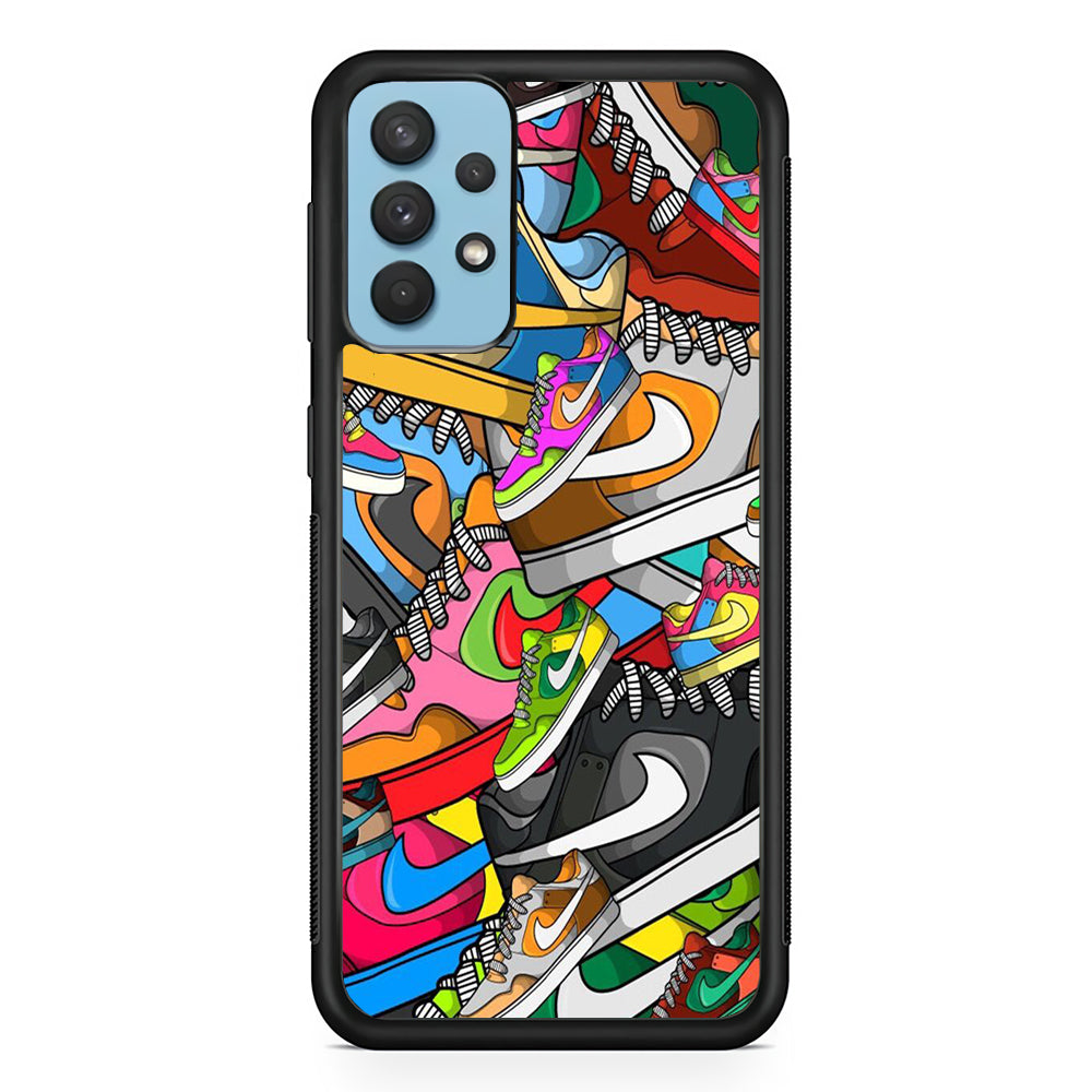 Nike Mix Shoes Samsung Galaxy A32 Case-Xtracase