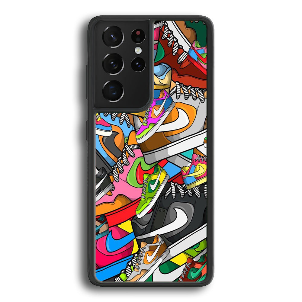 Nike Mix Shoes Samsung Galaxy S21 Ultra Case-Xtracase