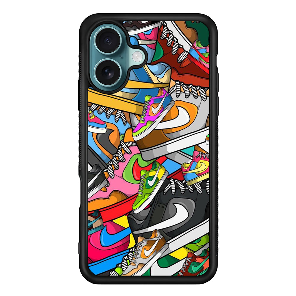 Nike Mix Shoes iPhone 16 Case - Xtracase