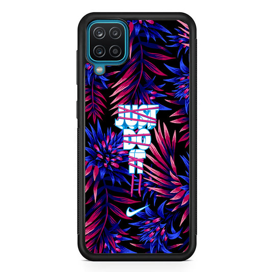 Nike Neon Glow Watchword Samsung Galaxy A12 Case-Xtracase