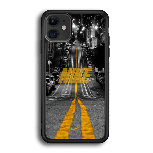 Nike Night Yellow Flames iPhone 12 Case-Xtracase