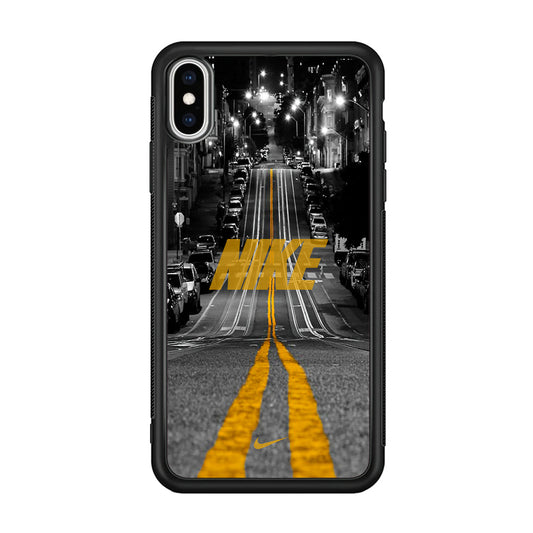 Nike Night Yellow Flames iPhone X Case-Xtracase