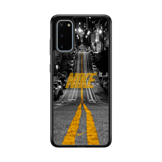 Nike Night Yellow Flames Samsung Galaxy S20 Case-Xtracase