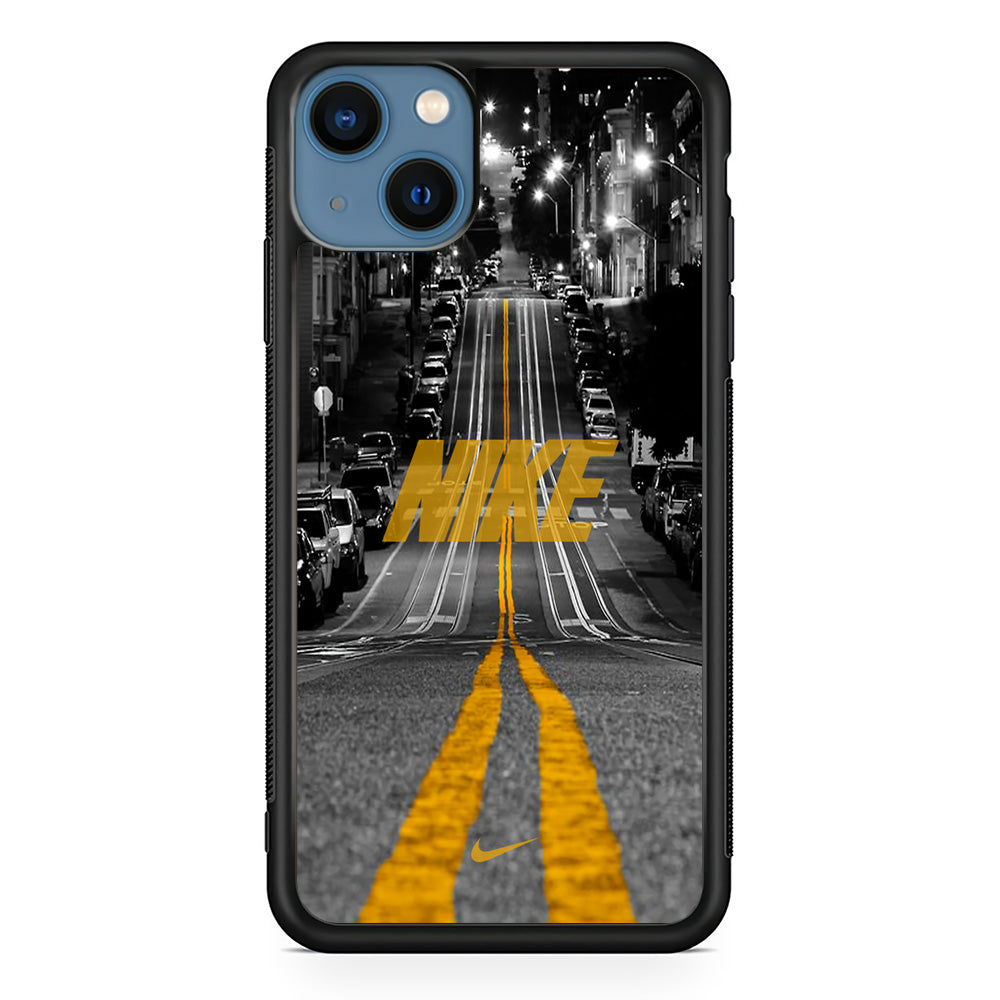 Nike Night Yellow Flames iPhone 14 Case-Xtracase
