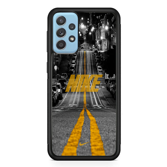 Nike Night Yellow Flames Samsung Galaxy A72 Case-Xtracase