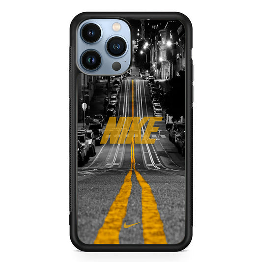 Nike Night Yellow Flames iPhone 14 Pro Max Case-Xtracase