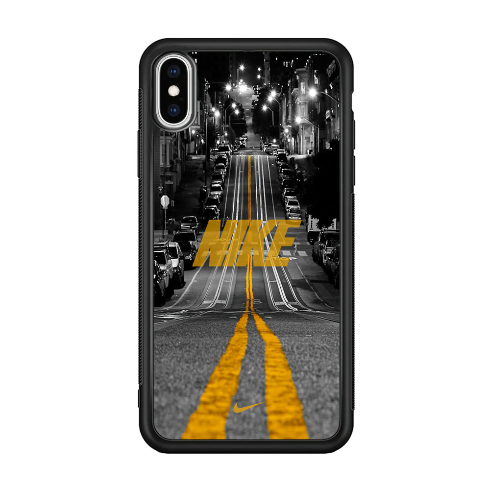Nike Night Yellow Flames iPhone Xs Case-Xtracase